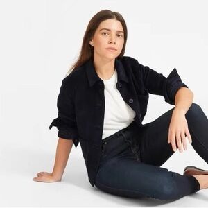 Like New Everlane The Curvy High Rise Skinny Jeans in Dark Blue Wash 27 Crop